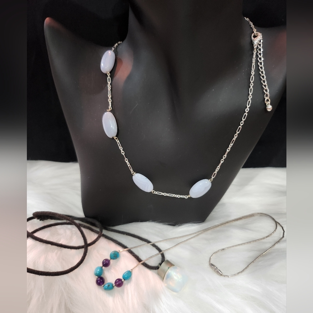 220. Throat Chakra Gemstone Necklace